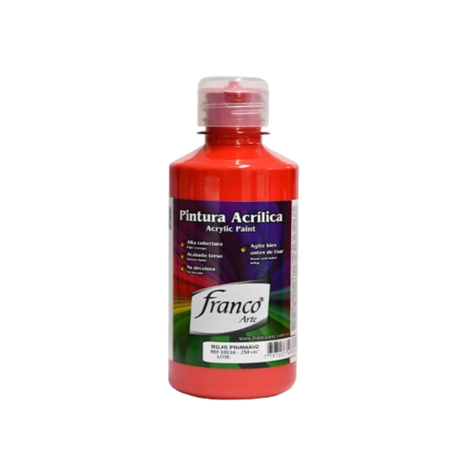 Pintura Al Frio Rojo Primario 250 Ml Franco Arte